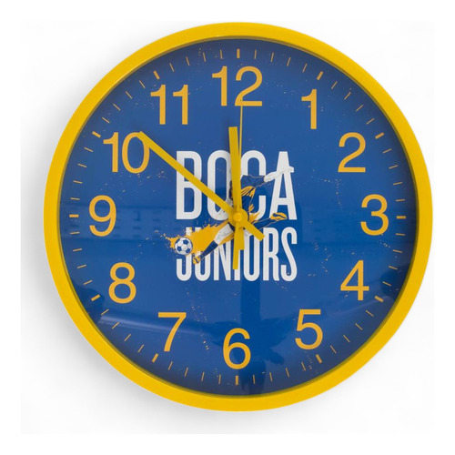 Reloj De Pared 30 Cms Boca Juniors Licencia Oficial