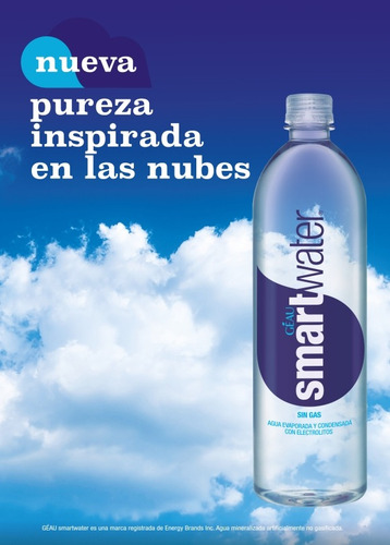 Combo Agua Smartwater 6 Con Gas + 6 Sin Gas Botella 591ml