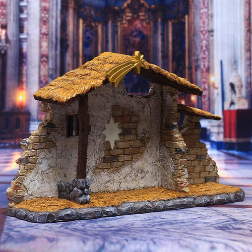 . Figura De Resina For Adorno De Cobertizo De La Natividad