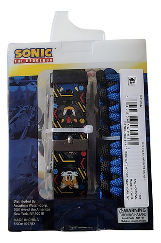 Sonic Watch + Compass With Lights, pulseira original, cor preta