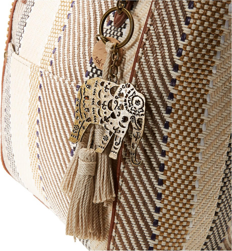 Sakroots Bolso Tote Metro Para Mujer, Tejido Batik En Tabaco