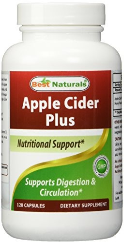 Vinagre De Sidra De Manzana Plus 500 Mgbest Naturals- 120