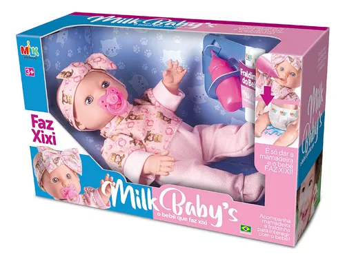 Boneca Reborn Para Meninas Realista Fofinha - Milk Brinquedos