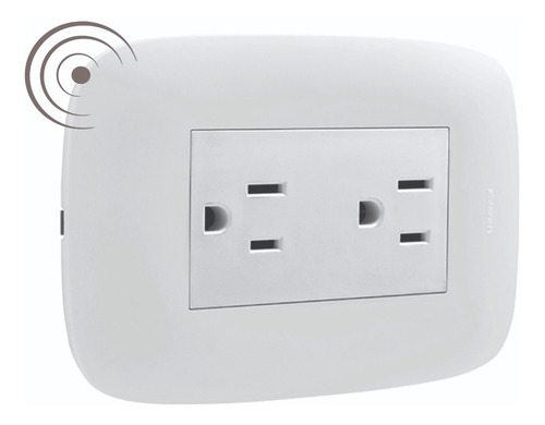 Imagen 2 de 5 de 12 Tomacorriente Doble Blanco De Incrustar Gladia-legrand