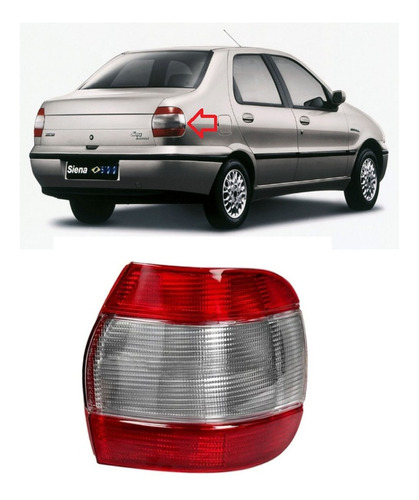 Faro Trasero Fiat Siena 1996 1997 1998 1999 2000 Derecho