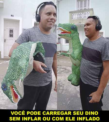 Dinossauro Inflável Com Controle Remoto Grande No Brasil