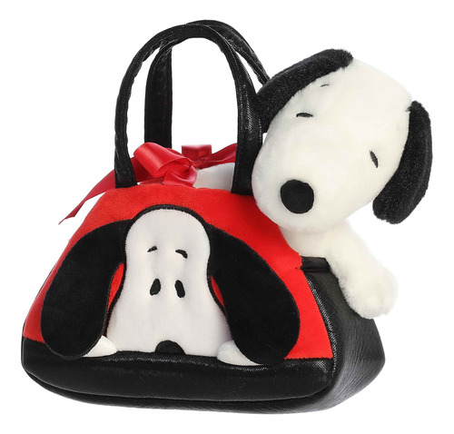 Aurora® Peanuts® Fancy Pals Peek-a-boo Snoopy & Belle Bolso Rojo