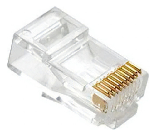 10 Peças Conector Modular Rj50 Macho 10 Vias Cat 5e Plug