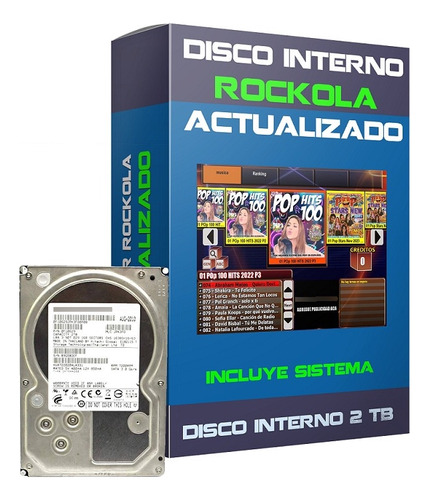 Disco Máster Rockola 2 Tb Actualizado (Reacondicionado)