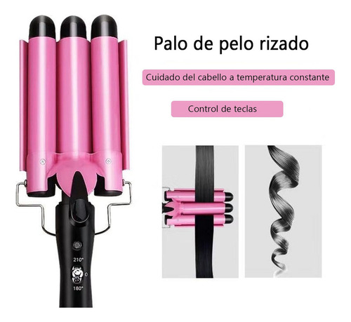 S 25mm Waflera Cabello Tenazas 3 Rizadora De Pelo Plancha