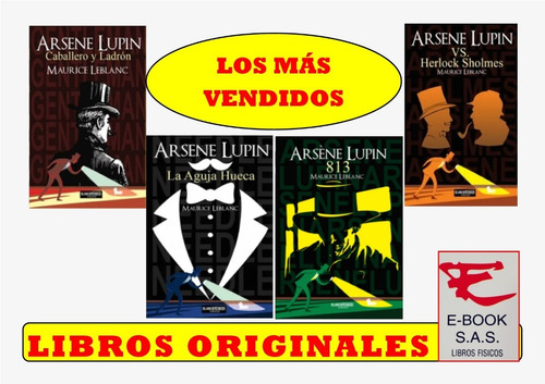 Arsene Lupin( Colección 4 Libros) Maurice Leblanc( Nuevos)