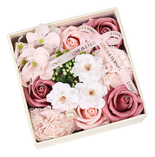 Sabonete De Banho De Flor Caixa De Flor Linda Pétalas Rosa