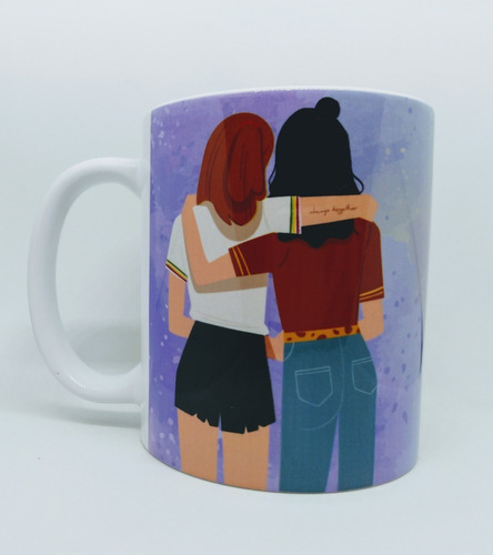 Caneca Em Porcelana Melhores Amigas Para Sempre - Amiga -