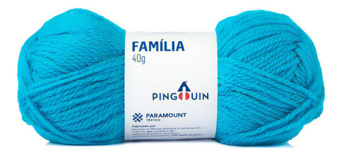 Lã Família 40g - Pingouin Cor 7568 - Azul Onda