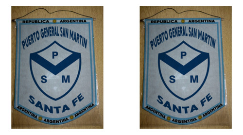 Banderin Grande 40cm Puerto General San Martin