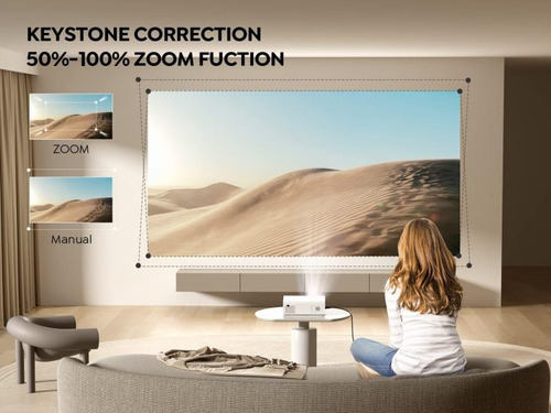 Mini Proyector Con Wifi Y Bluetooth 5.1, Proyector De Pelícu