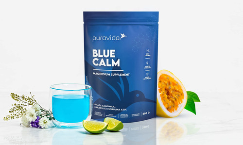 2x Blue Calm Limão Triptofano Inositol 250g - Puravida