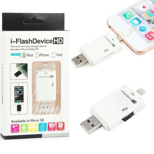 Usb I-flash Drive Hd Micro Sd/tf Tarjeta De Memoria Lector A