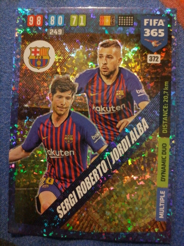 Carta Adrenalyn Fifa 365 2020 / Múltiple Dúo Barcelona