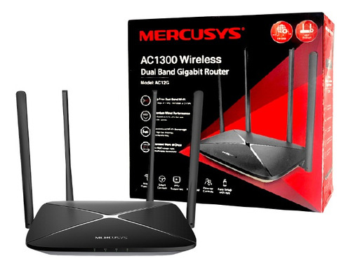 Router Mercusys Ac12g Doble Banda Fibra Optica Gigabit