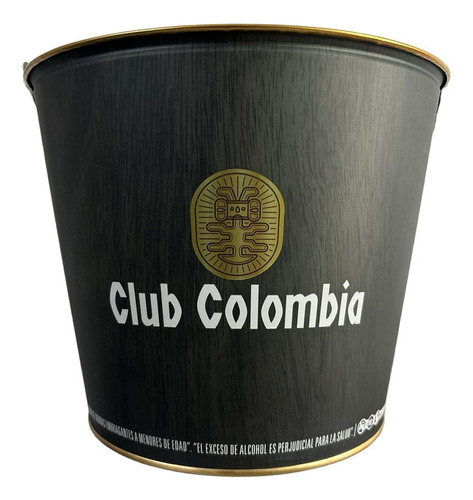 Balde Cubeta Redonda Hielera Tobo Cerveza Club Colombia  1a