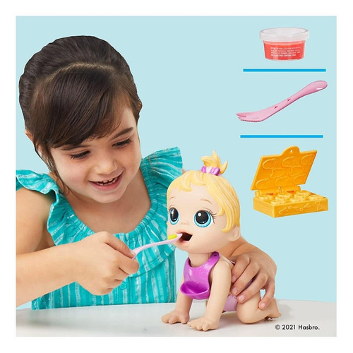 Boneca Hora Da Papinha Loira F2617 Baby Alive