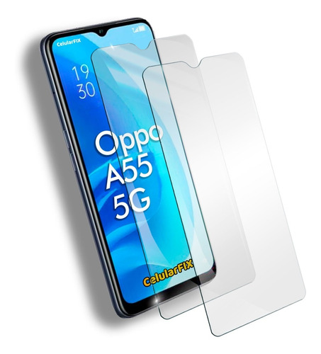 Dos Micas Cristal P/ Oppo A55 5g, Cristal Templado