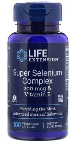 Selenio Selenium 200 Mcg 100 Ca Anticancerigeno + Vitamina E Sabor Neutro