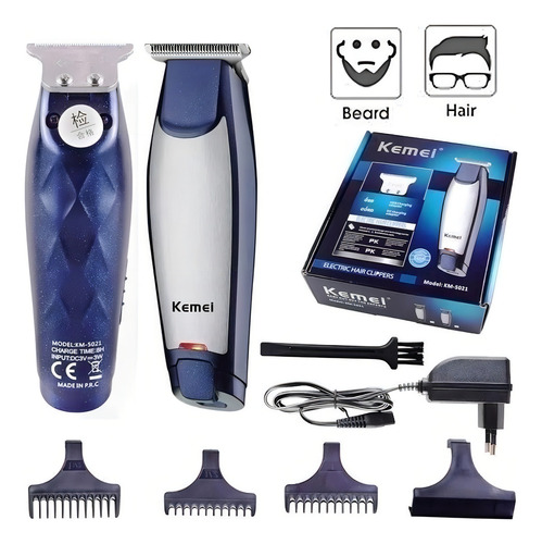 Máquina De Acabamento E Corta Cabelo Sem Fio Kemei Km-5021