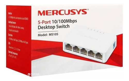 Suiche Mercusys 5 Puertos Swich Ms105 10/100 Mbps