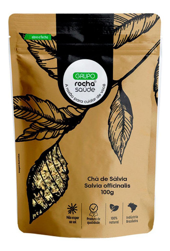 Chá De Sálvia - Salvia Officinalis - L. - 100g