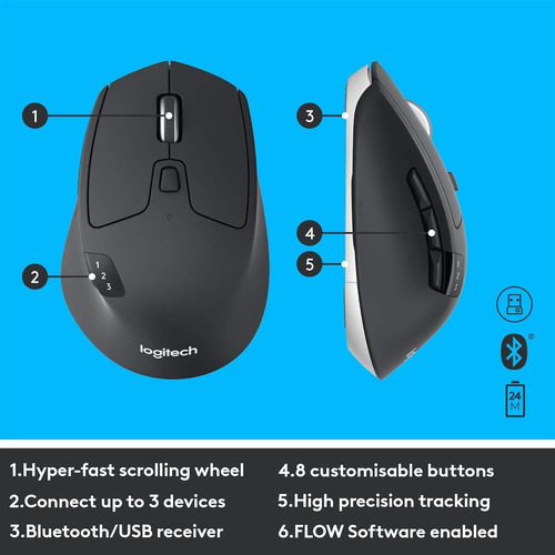 Teclado Y Mouse Logitech Mk850 Inalambrico Bluetooth Ingles