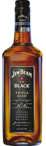 Whisky Jim Beam Black Triple Aged 6 Años X 750cc