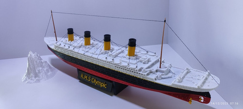 Navio Do Rms Olympic, 65 Cm, Flutua E Afunda