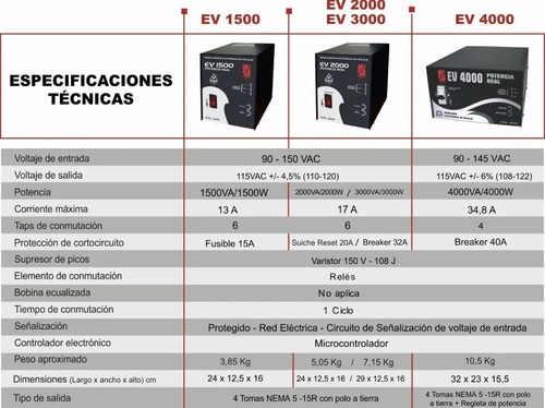 Regulador Electrónico De Voltaje Magom Ev-2000 A 110 V