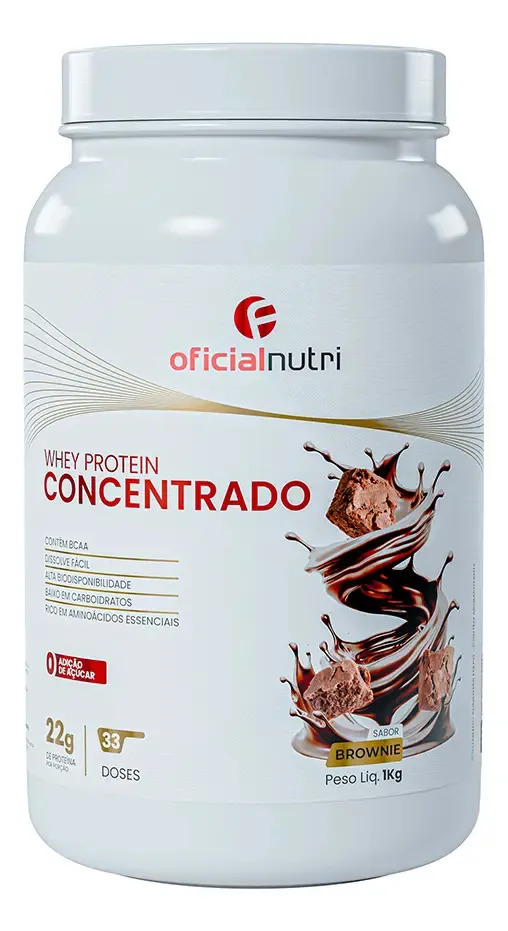 OFICIALNUTRI WHEY PROTEIN CONCENTRADO BROWNIE 1KG