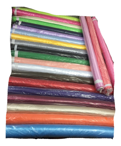 Raso Comun Colores 1.50 Ancho X 60 Mts