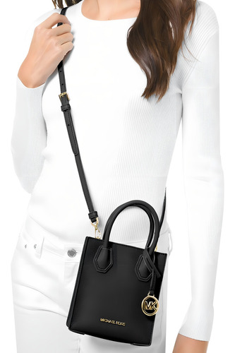 Bolsa Michael Kors Original Crossbody Mercer Small Black Color Black