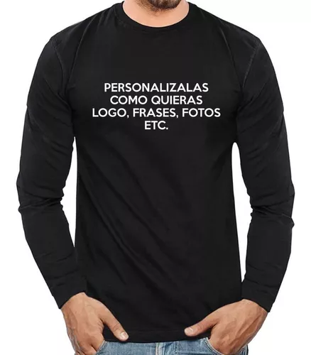 Remeras Manga Larga Estampadas, Remeras Manga Larga Personalizadas 