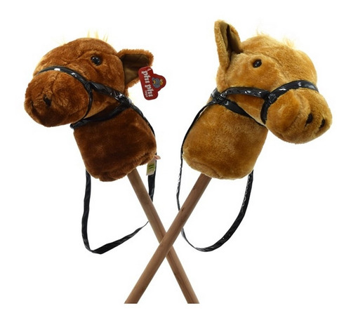 Imagen 3 de 5 de Peluche Caballo Con Palo Y Sonido 92cm Ar1 2403 Ellobo