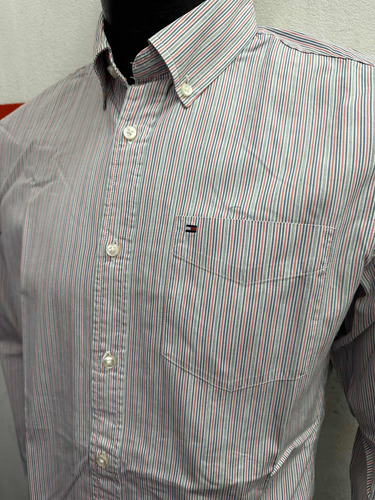 Camisa Tommy Hilfiger Custom Fit 80s 2 Ply Talle Small