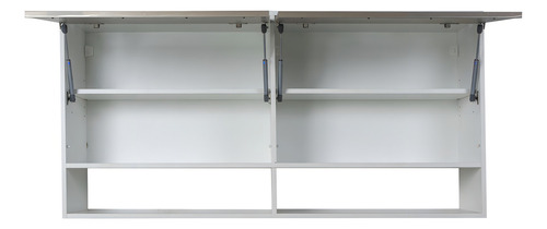 Combo Bajo Mesada 160 Cm - Alacena 160 - Despensero 45x200 Cm Sorrento Ricchezze - Mesada Acero Inoxidable Johnson