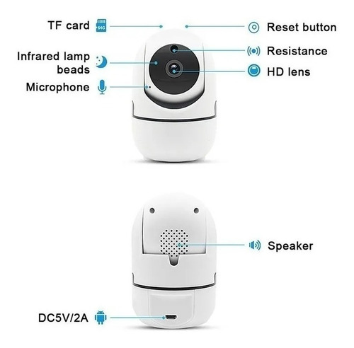 Imagem 6 de 7 de Mini Camera Ip Wifi Hd Onvif Sensor Movimento Automatico