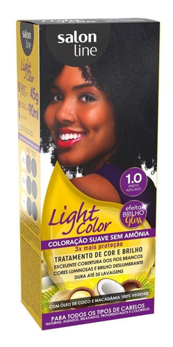 Coloração Light Color Efeito Gloss 1.0 - Salon Line