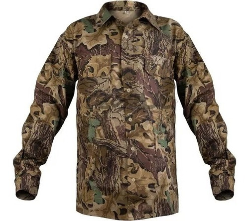 Camisa Camuflada Caza Gabardina Forest