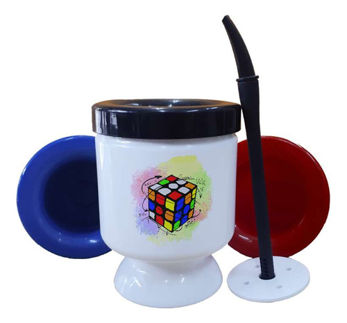 Mate Plastico Cubo Magico Juego Memoria