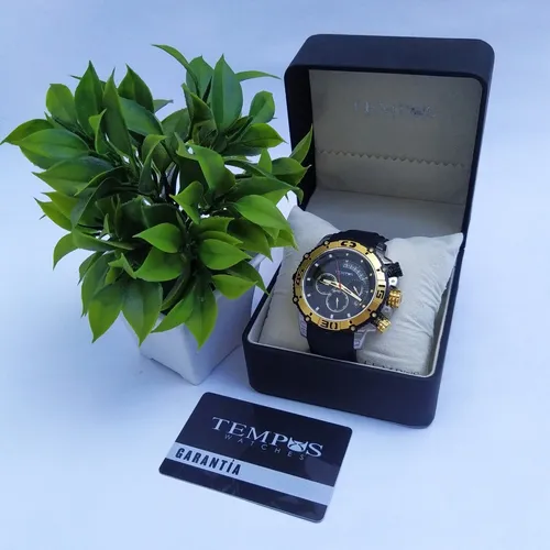 Reloj tempus negro sale