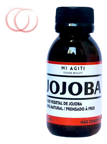 Óleo De Jojoba Puro 100% Natural Super Hidratante 60ml