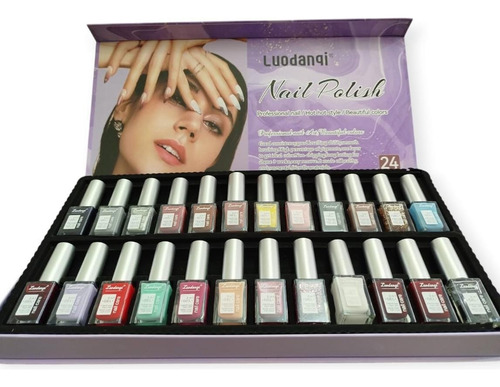 Esmalte De Uñas Set 24 Ud Luodanqi - Color Y Brillo Intenso