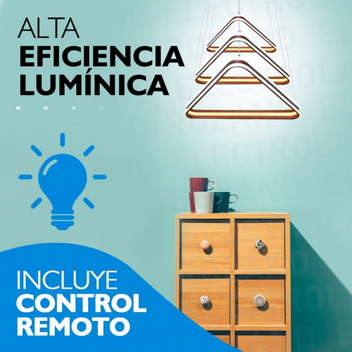Imagen 8 de 10 de Lampara Led Diseño Elegante Colgante Led 220w Calida / Fria